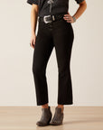 Womens HighRise Jazmine Kick Flare- Black