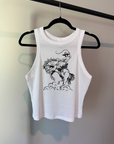 Cowboy Doodle Cropped Tank