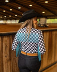 Unisex Performance Rodeo Shirt With Fringe Detailing