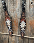 Dark Oil Cowhide One Ear Headstall / Bridle