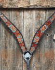 Dark Oil Blue Inlay Breastcollar