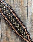 Two Tone Leather - Brass Studded Breastcollar