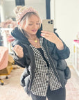 Black 3D Hooded Vest