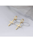 Dangle cross earrings