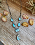 Golden Hills Turquoise Necklace – Sterling Silver, 22 inch