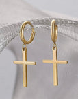 Dangle cross earrings