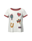 Girls Short Sleeve Ringer Tee