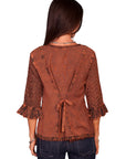 Rayon 3/4 Sleeve Blouse - HC67