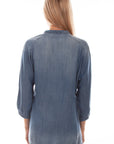 Embroidered Tencel Blouse - HC777