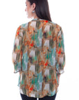 Multi Color Print Blouse - HC804