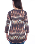 Microfiber Print Reversible Top - HC830
