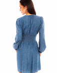 Peplum Style Dress W/lace Up - HC852