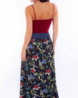 Wrap Skirt W/denim Waist Band Tie - HC873