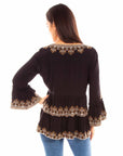 Pullover Emb. Ruffle Blouse - HC882