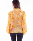 Extreme Balloon Sleeeve Paisley Top - HC903