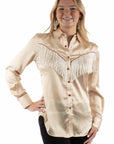 Solid Blouse With Piping/fringe - HC922
