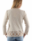 Waterfall Front Emb. Sweater - HC940