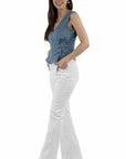 Strip Panel Jeans - HC975