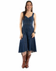 Hi/lo Sleeveless Denim Dress - HC979