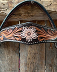 Triple Tone Floral Browband Headstall / Bridle