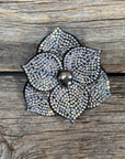 Elegant Flower Rhinestone Rosette