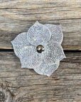 Elegant Flower Rhinestone Rosette