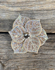 Elegant Flower Rhinestone Rosette