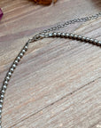 18 inch 4mm silver plated necklace