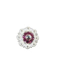 Bright Silver Fuchsia - AB Crystal Conchos - Sizes from 1"- 3" and Buckles
