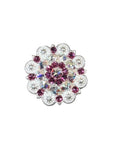 Bright Silver Fuchsia - AB Crystal Conchos - Sizes from 1"- 3" and Buckles