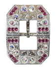 Bright Silver Fuchsia - AB Crystal Conchos - Sizes from 1"- 3" and Buckles