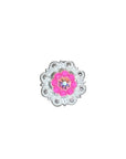 Bright Silver Neon Pink - AB Crystal Conchos - Sizes from 1"- 3" and Buckles