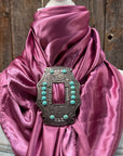 35X35" Solid Rose Wild Rag / Scarf WRS6 - Buckle Wild Rag Slides - Assorted