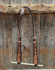Two Tone Floral One Ear Headstall / Bridle