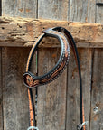 Two Tone Floral One Ear Headstall / Bridle