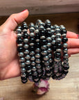 Black Onyx & Sterling Silver Pearl Choker – 14”