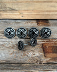 Black Diamond Antique Silver Western Concho W213