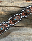 Light Oil Buckstitch Wither Strap
