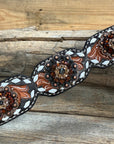 Light Oil Buckstitch Wither Strap