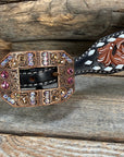 Light Oil Buckstitch Wither Strap