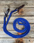 Cobalt Nylon Barrel Racing Reins