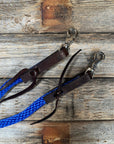 Cobalt Nylon Barrel Racing Reins