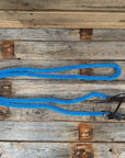 Blue Nylon Barrel Racing Reins