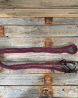 Burgundy Nylon Barrel Racing Reins