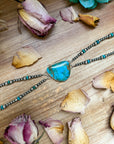 Sterling Silver & Turquoise Choker – 13” + Extender – Handmade In-House by The Bijoux FAB