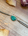 Sterling Silver & Turquoise Choker – 13” + Extender – Handmade In-House by The Bijoux FAB