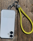 Yellow Rhinestone Cell Phone Wristlet