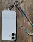 Rainbow Rhinestone Cell Phone Wristlet