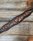 Two Tone Floral Wither Strap