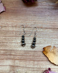 Sterling Silver Saucer Pearl Dangle Earrings – Handmade by Colby Ogg & Addalie Ogg – USA Made